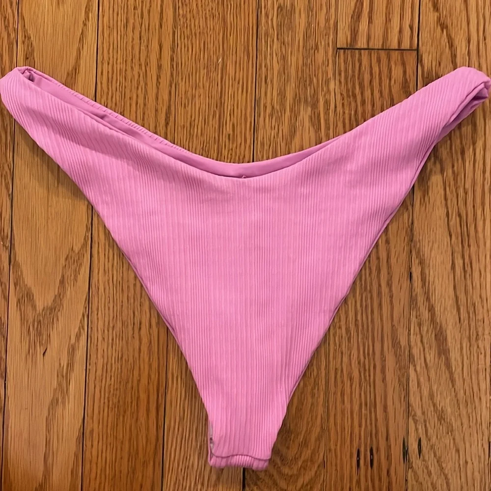 l*space Ribbed Cabana‎ Bitsy Bikini Swim Bottom in Rosebud